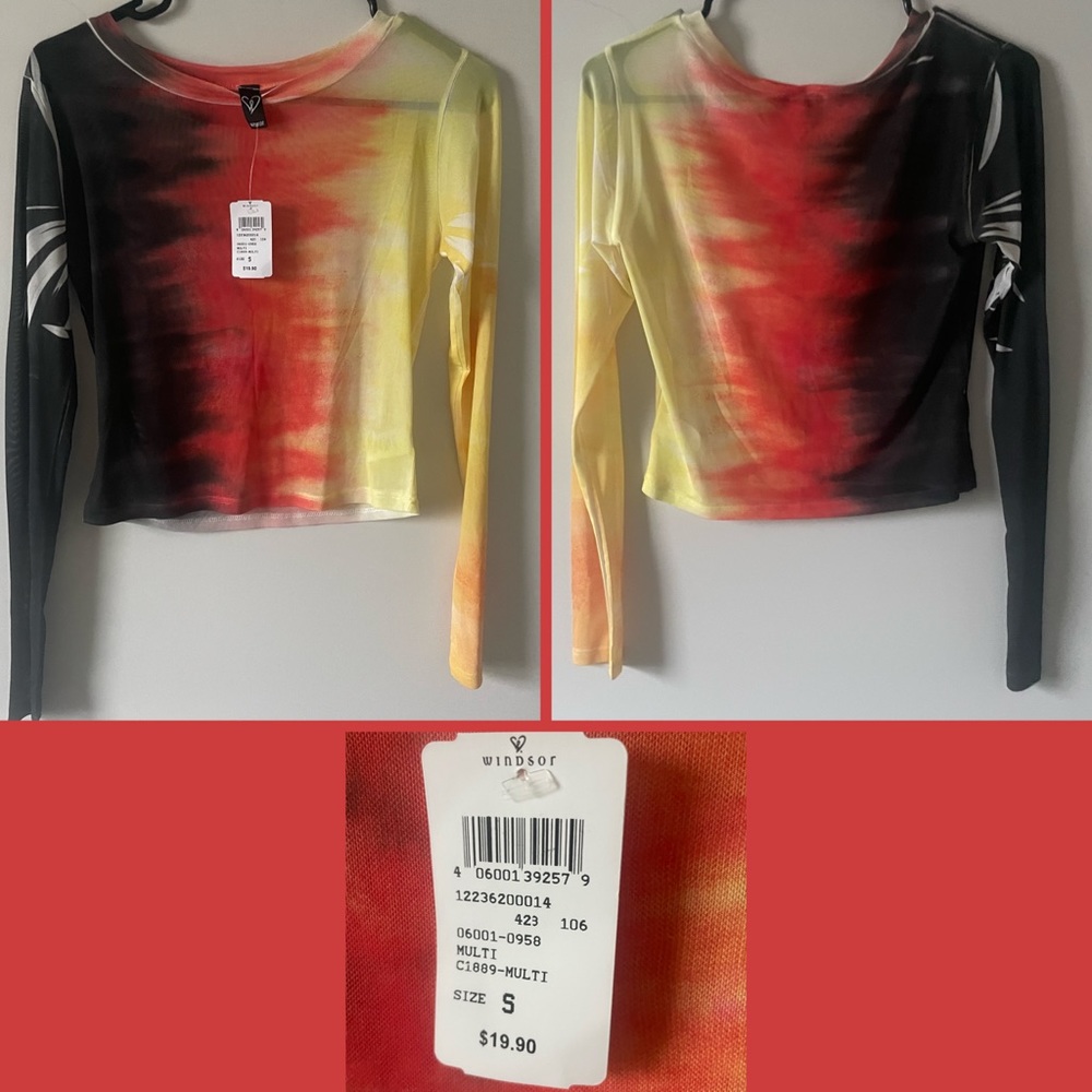 NWT mesh long sleeve